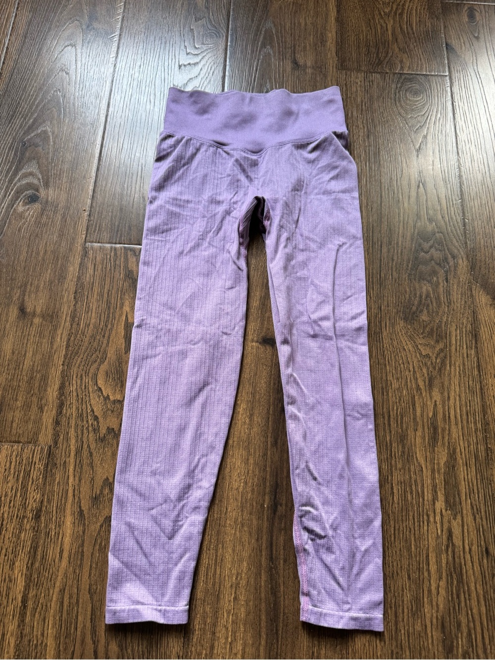 PINK Victoria's Secret Lavender Ribbed High-Waist Leggings